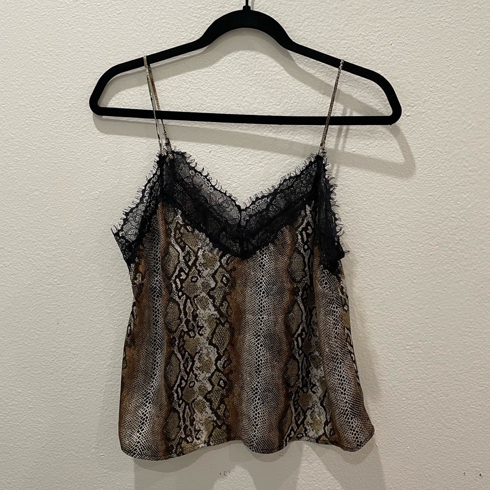 Pre owned snake print top